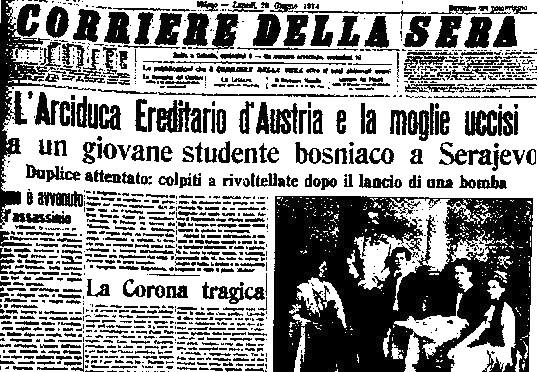 Corriere Sera Arciduca Sarajevo